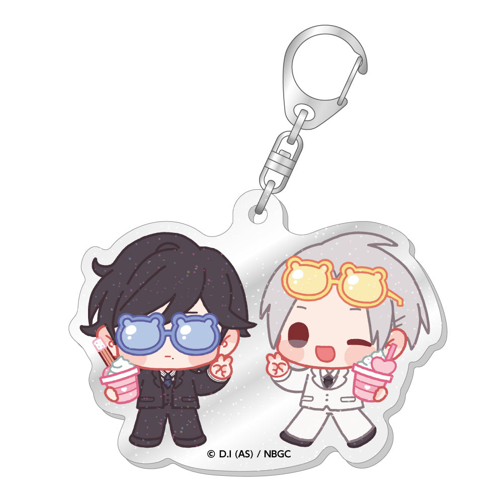 ラメ入りアクリルキーホルダー/青山&金城