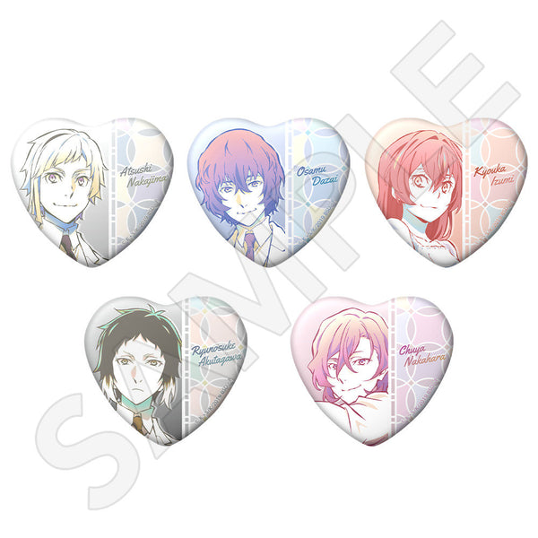 文豪ストレイドッグス トレーディングハート缶バッジ（BOX）