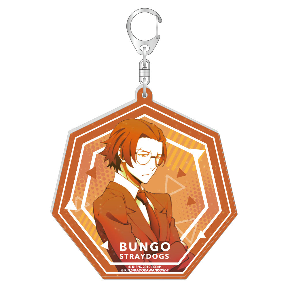 ラメ入りBIGアクリルキーホルダー/坂口安吾