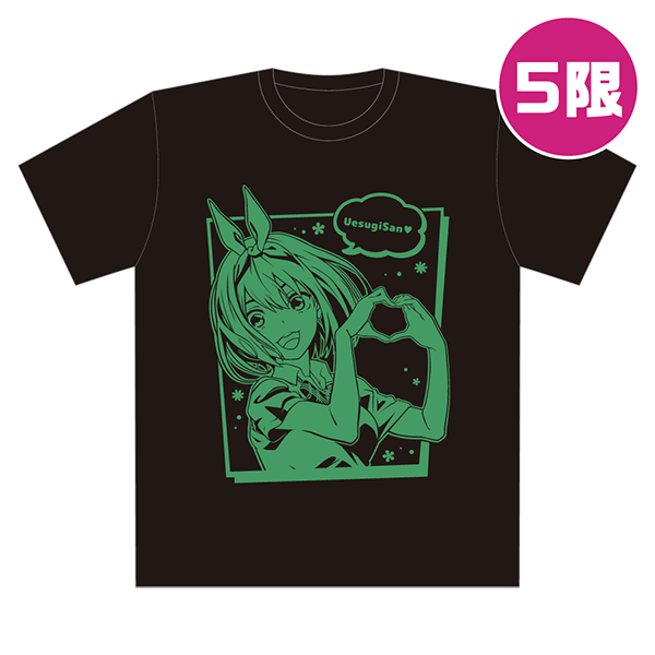 箔プリントTシャツ/四葉