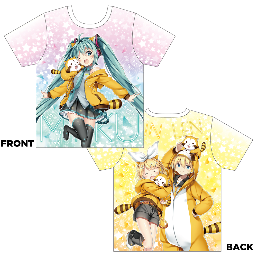 初音ミク×ラスカル2018　フルグラフィックTシャツ　Mサイズ