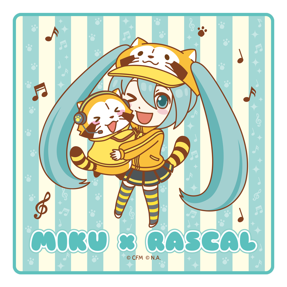 初音ミク×ラスカル2018　ハンドタオル