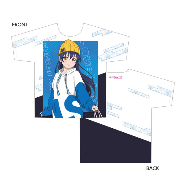 ラブライブ！ 描き下ろしフルグラフィックTシャツ / 園田海未