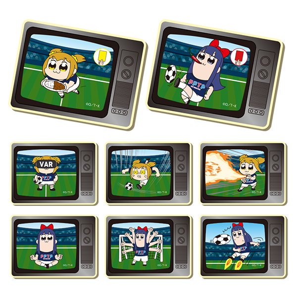  ポプテピピック　トレーディングレトロテレビフレームマグネット 