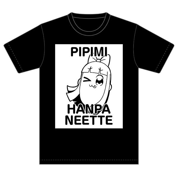  ポプテピピック　Tシャツ　ピピ美ver.