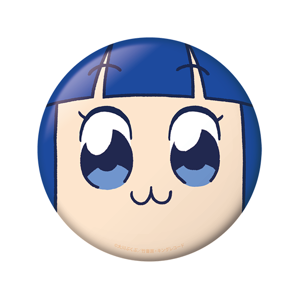  ポプテピピック　ぷにぷに缶バッジ/ピピ美B