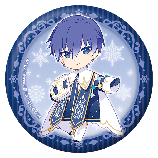 SNOW MIKU 2021　ぷにぷに缶バッジ/KAITOver.