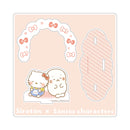 しろたん × サンリオキャラクターズ アクリルジオラマ / しろたん×ハローキティ