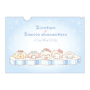 しろたん × サンリオキャラクターズ クリアファイル a