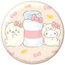 しろたん × サンリオキャラクターズ ぷにぷに缶バッジ / しろたん×ハローキティ