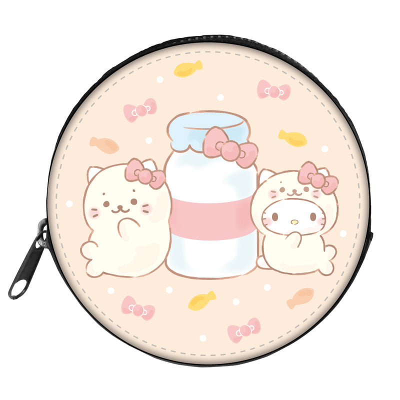 しろたん × サンリオキャラクターズ コインケース / しろたん×ハローキティ