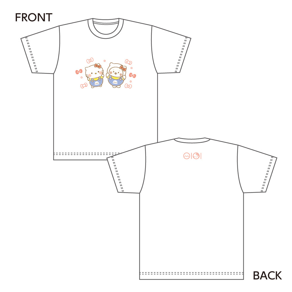  Tシャツ / しろたん×ハローキティ