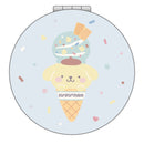 しろたん × サンリオキャラクターズ 折りたたみミラー / ポムポムプリン