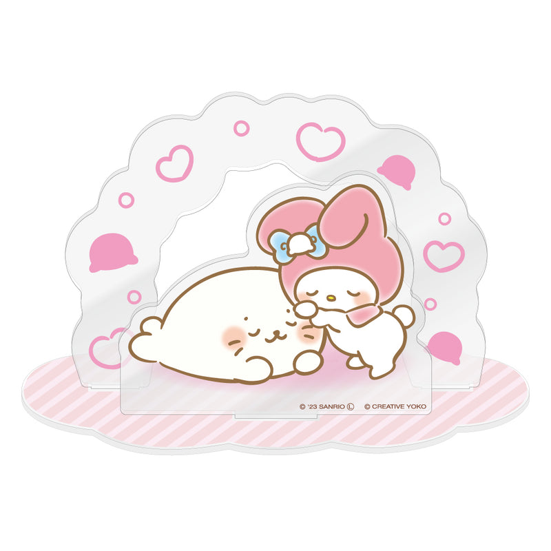 しろたん × サンリオキャラクターズ アクリルジオラマ / しろたん×マイメロディ