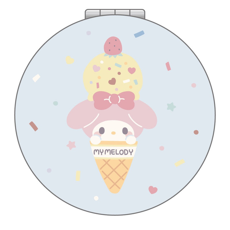 しろたん × サンリオキャラクターズ 折りたたみミラー / マイメロディ
