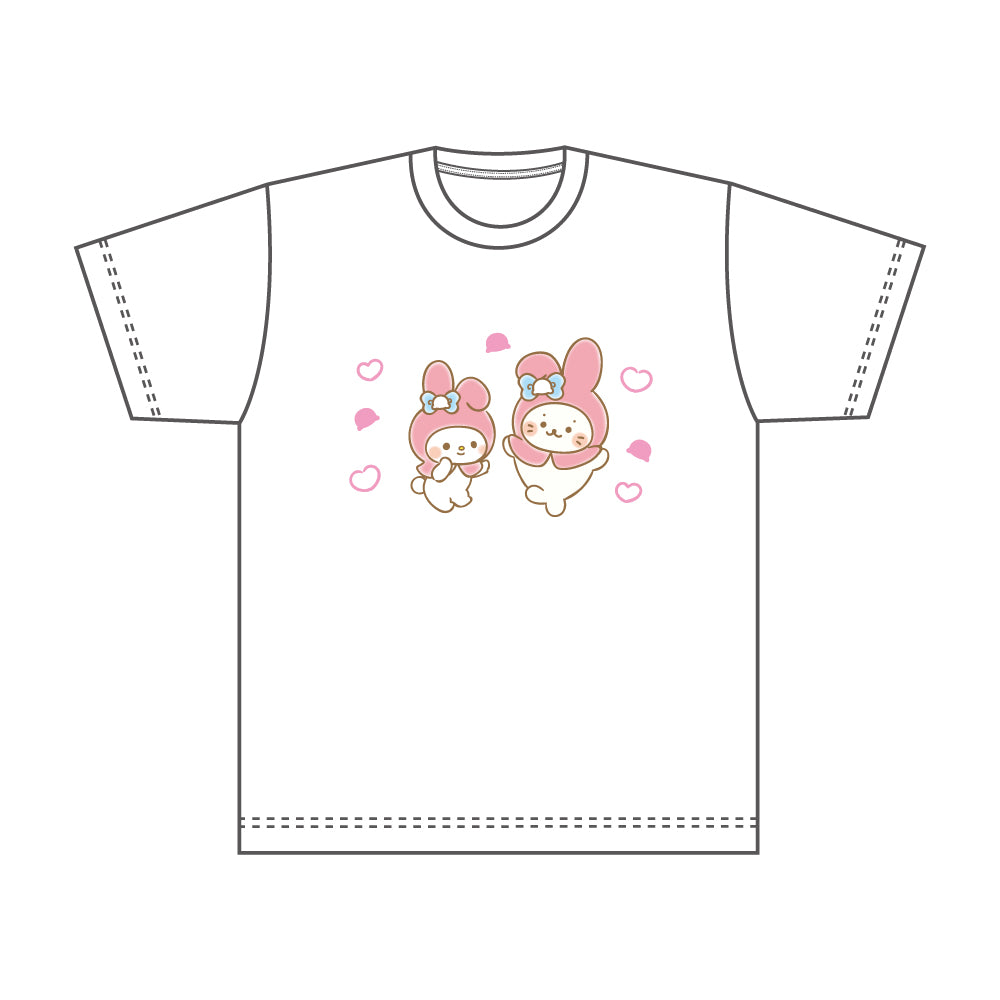 しろたん × サンリオキャラクターズ Tシャツ / しろたん×マイ