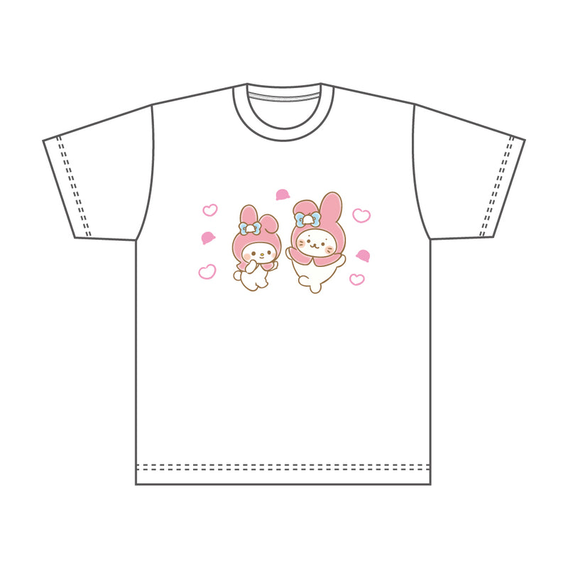 しろたん × サンリオキャラクターズ Tシャツ / しろたん×マイメロディ