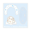 しろたん × サンリオキャラクターズ アクリルジオラマ / しろたん×シナモロール