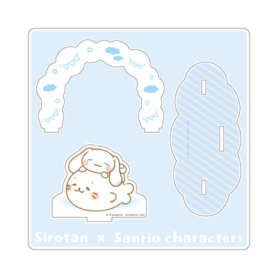 しろたん × サンリオキャラクターズ アクリルジオラマ / しろたん×シナモロール