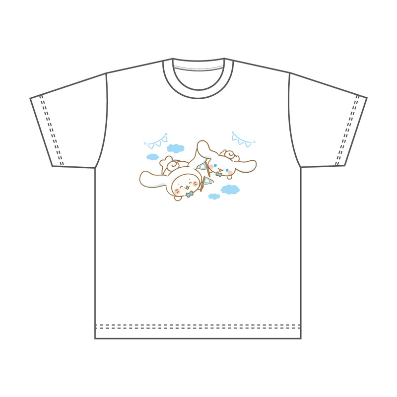 しろたん × サンリオキャラクターズ Tシャツ / しろたん×シナモロール