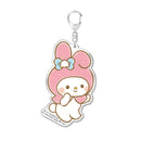 しろたん × サンリオキャラクターズ ラメ入りBIGアクリルキーホルダー / マイメロディ(しろたん)