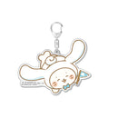 しろたん × サンリオキャラクターズ ラメ入りBIGアクリルキーホルダー / しろたん(シナモロール)