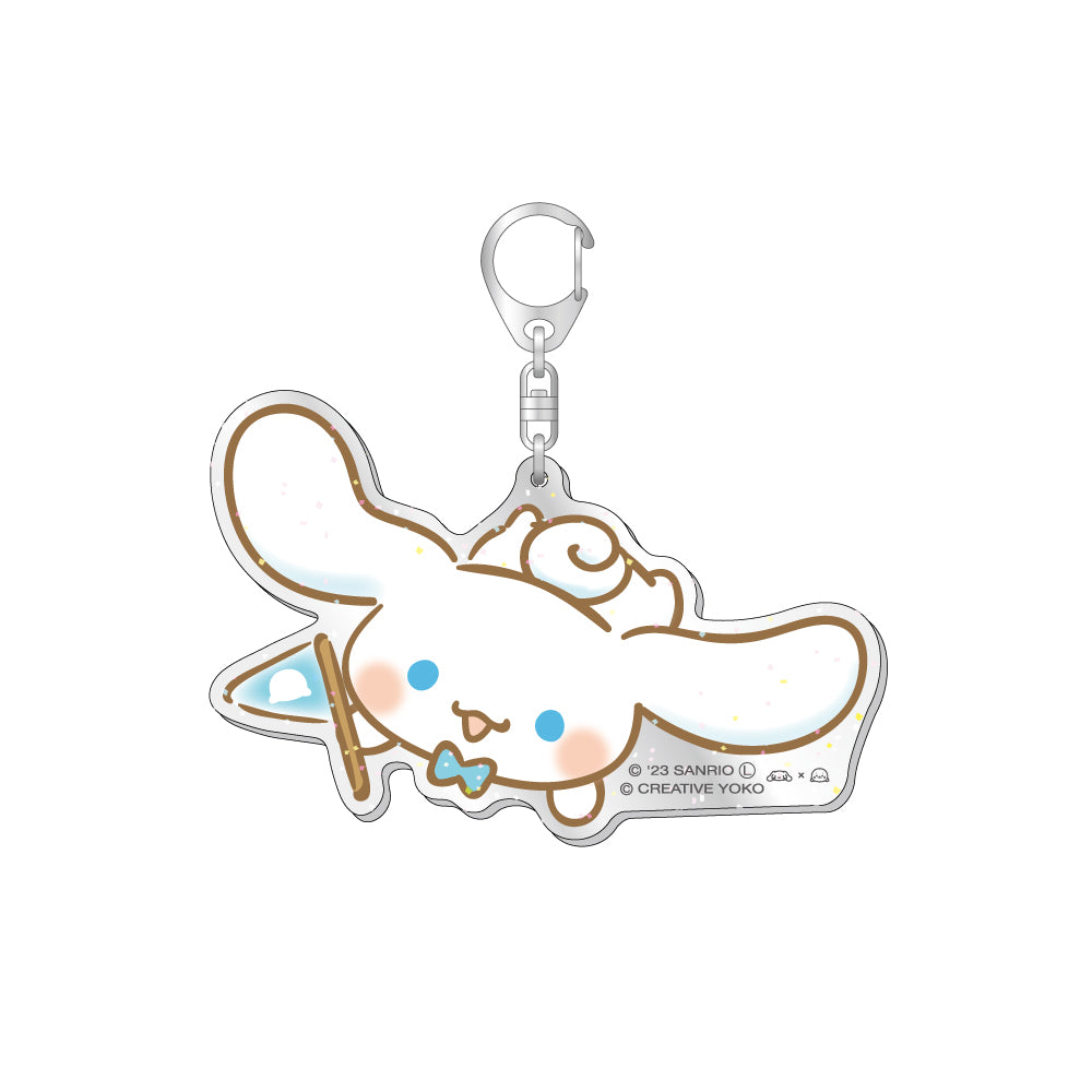 しろたん × サンリオキャラクターズ ラメ入りBIGアクリルキーホルダー シナモロール(しろたん)| アニメ グッズ 通販 COCOLLABO  ココラボ