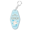 しろたん × サンリオキャラクターズ モーテルキーホルダー / しろたん×シナモロール