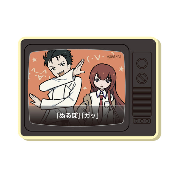 STEINS;GATE テレビ型マグネット / 「ぬるぽ」「ガッ」