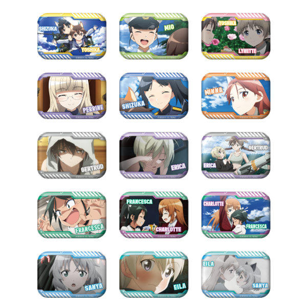 ストライクウィッチーズ ROAD to BERLIN トレーディング場面写缶バッジ