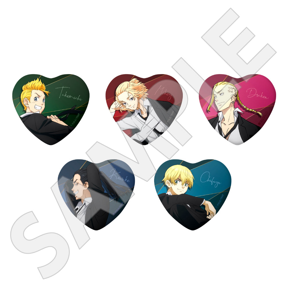 東京リベンジャーズ トレーディングキラキラハート缶バッジ スーツver.