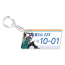 ゆるキャン△ ナンバープレート風キーホルダー/志摩リンB