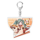 雪ミク2024×ラスカル ラメ入りアクリルキーホルダー