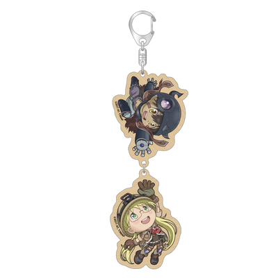 メイドインアビス つながるウッドキーホルダー【レグ＆リコver.】