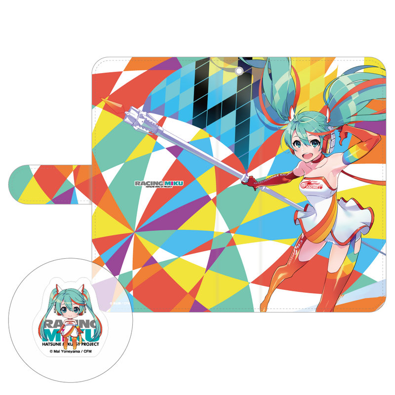 【iPhone専用】レーシングミク2016Ver. スマホクリーナー付き手帳型 スマートフォンケース vol.1【iPhone6/6S】