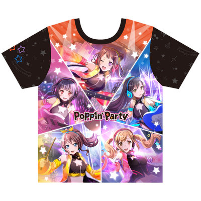 バンドリ！ガールズバンドパーティ！ フルグラフィックTシャツ
