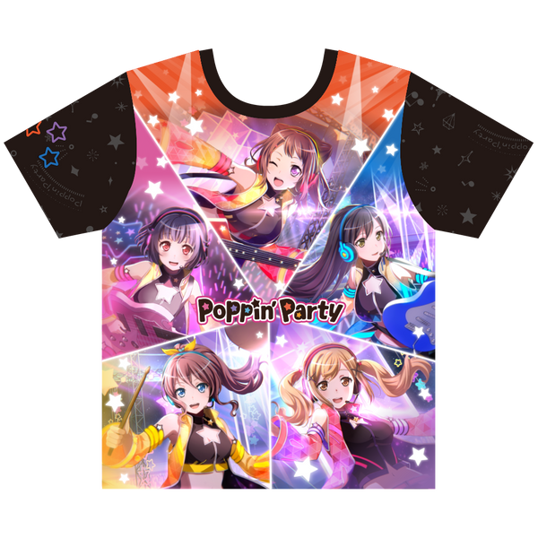 バンドリ！ガールズバンドパーティ！ フルグラフィックTシャツ