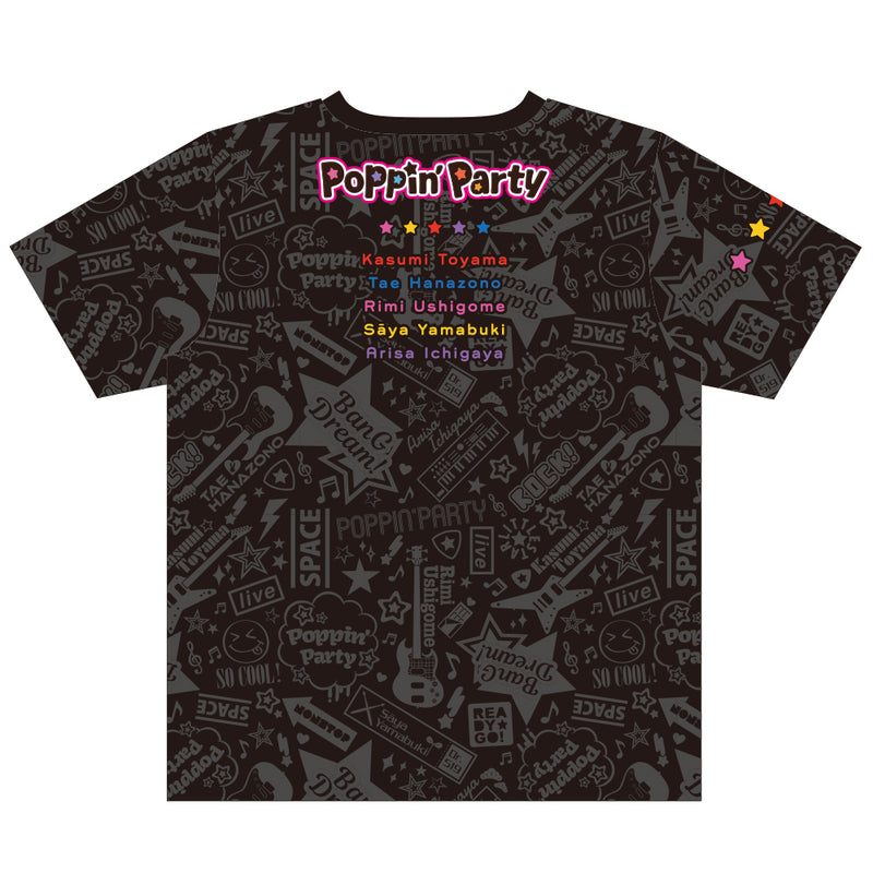 【BanG Dream!】Poppin' Party フルグラフィックTシャツvol.2