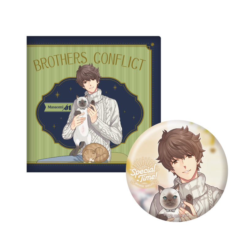 BROTHERS CONFLICT BIG缶バッジ付きコレクションケース Special Time!ver./雅臣