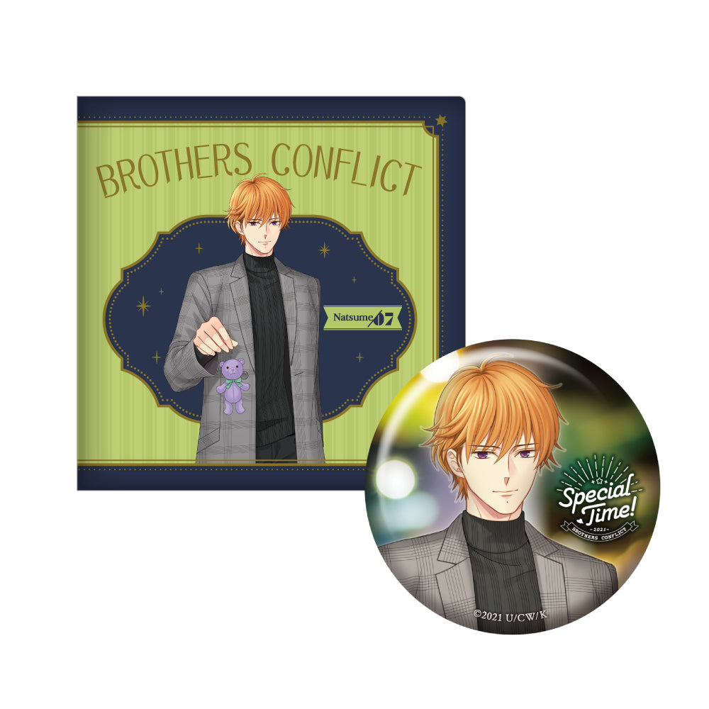 BROTHERS CONFLICT アリスNET 特典　缶バッジ 棗 風斗 BROTHERS CONFLICT BIG缶バッジ付きコレクションケース Special Time