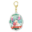 初音ミク Xmas SHOP 2022 ラメ入りアクリルキーホルダー/初音ミク