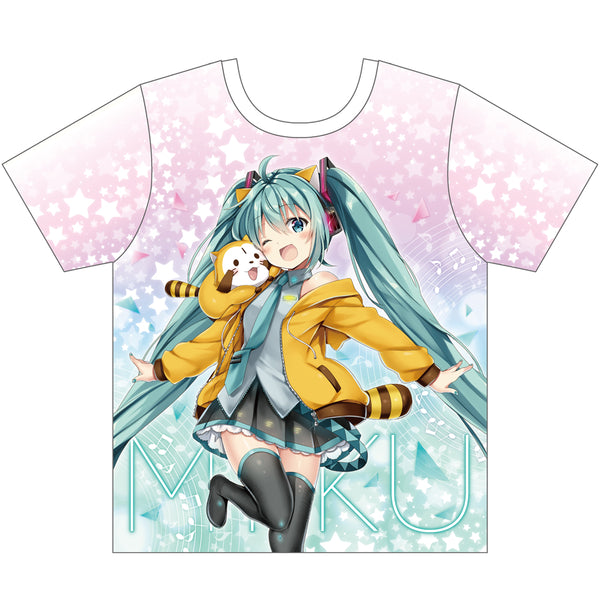 初音ミク×ラスカル2018 フルグラフィックTシャツ