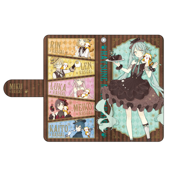 初音ミク×ラスカル2020冬 手帳型スマートフォンケース