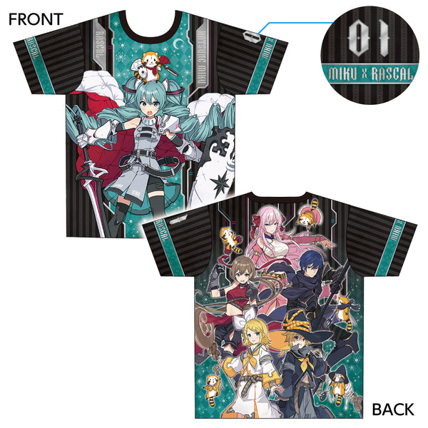 初音ミク×ラスカル2021 フルグラフィックTシャツ