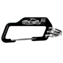 MF GHOST カラビナ付きキーホルダー