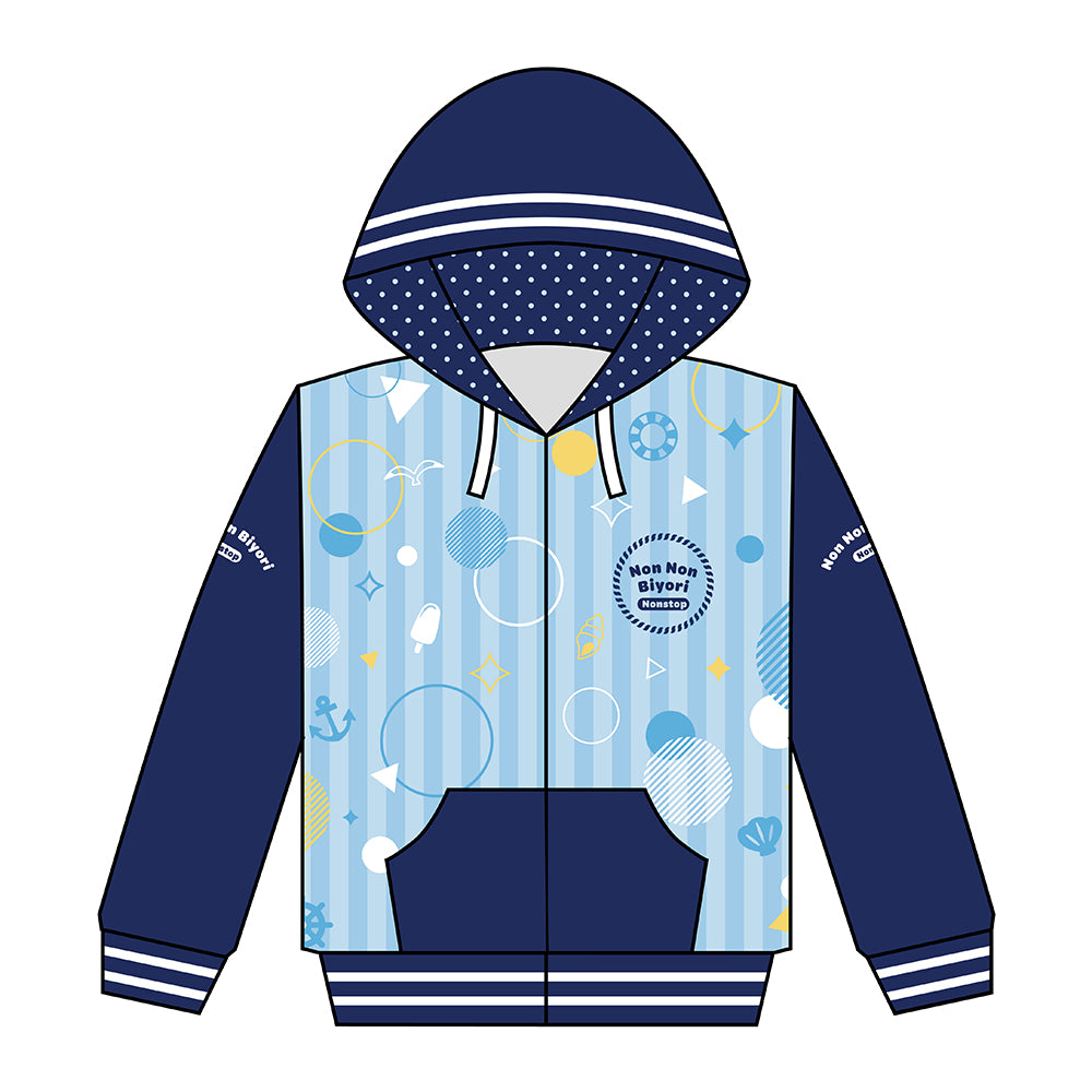 のんのん様 のんのんびより のんすとっぷ 描き下ろしフルグラフィックパーカー