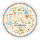 ヤマノススメ おもいでプレゼント ラウンドタオル