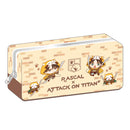 ラスカル×進撃の巨人 スクエアポーチ