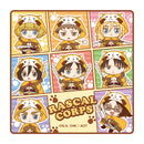 ラスカル×進撃の巨人 ハンドタオル【あらいぐま兵団ver.】