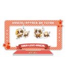 ラスカル×進撃の巨人 ゆらゆらアクセサリースタンド【エレン＆リヴァイver.】